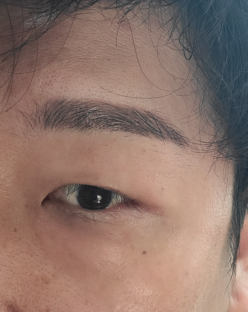 남자 눈썹 반영구 자연스러운 디자인